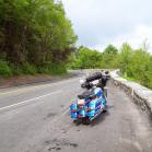 073 - Resting before we tackle Dragons tail. The 11-mile stretch of the Dragon in Tennessee is said to have 318 curves. 28-05-2013