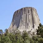 084 - Devils tower is 362 m tall and the summit is over 1500 m above sea level