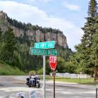 067 - Spearfish canyon. A good place to sit and watch the bikes rumble by