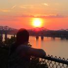 057 - Sunset over the mighty Mississippi